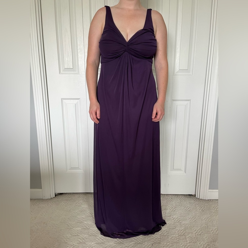 Rebecca Rose Aubergine Gown NWOT